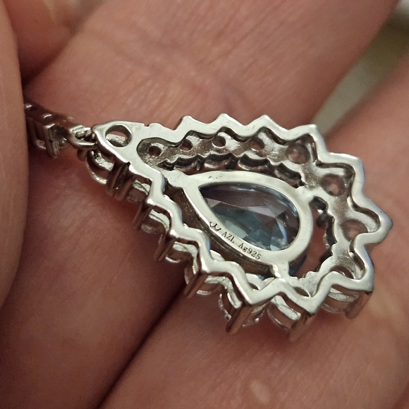 Anna Zuckerman Carlisle Tear Drop Earrings - Aquamarine - Picture 8 of 8